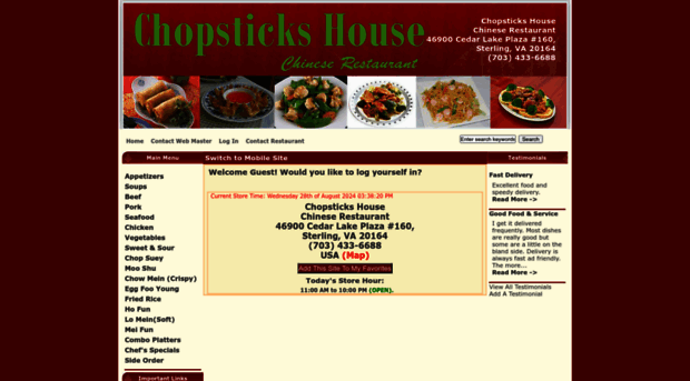 chopstickshousechinese.com