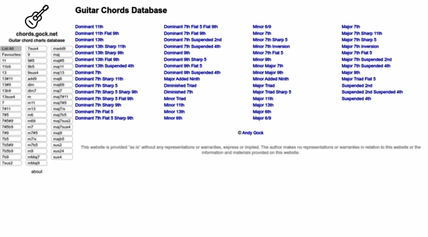 chords.gock.net