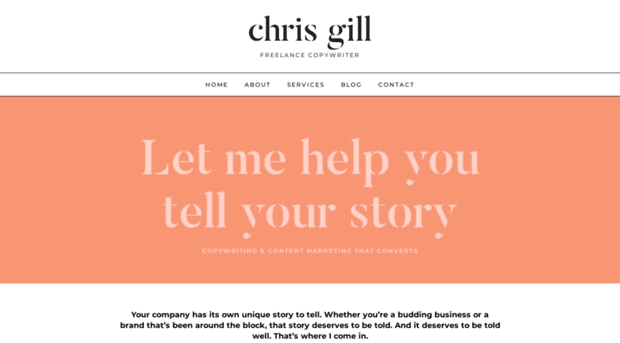 chrisgillcopywriter.com