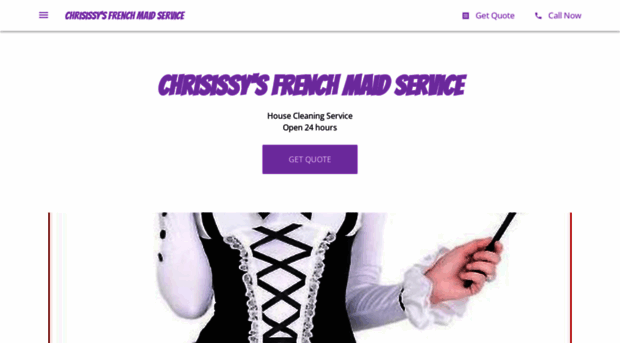 Chrisissys French Maid Service Business Site Chrisissys French Maid