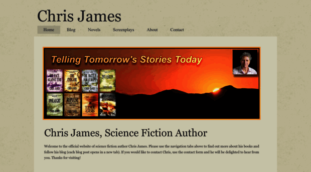 chrisjamesauthor.com