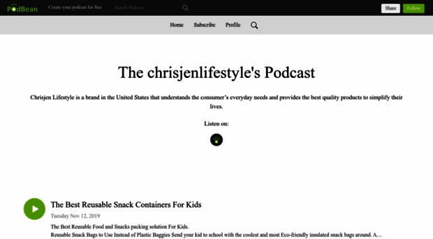 chrisjenlifestyle.podbean.com