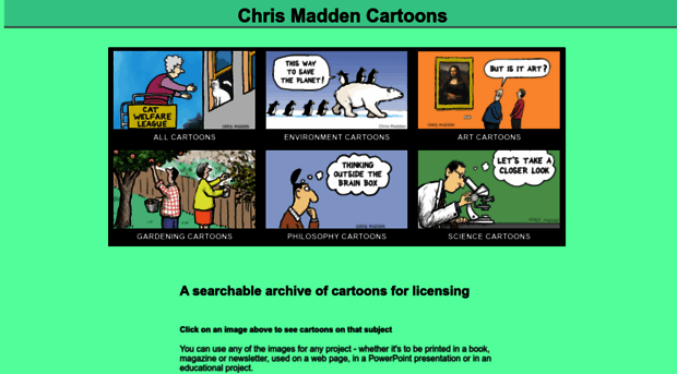  - Chris Madden. Cartoonist - Chris Madden