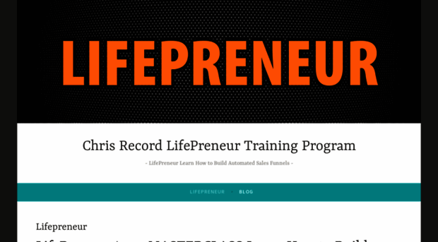 chrisrecordlifepreneurtrainingprogram.wordpress.com