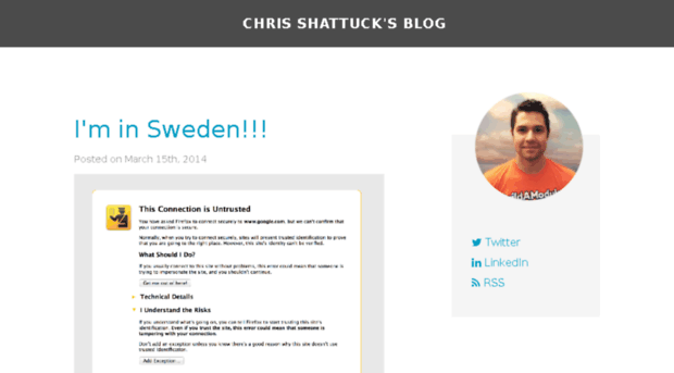 chrisshattuck.postach.io