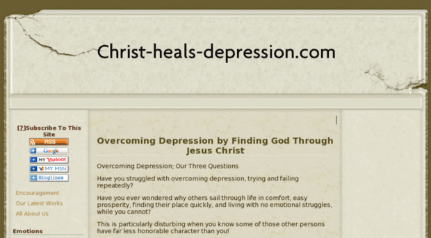 christ-heals-depression.com