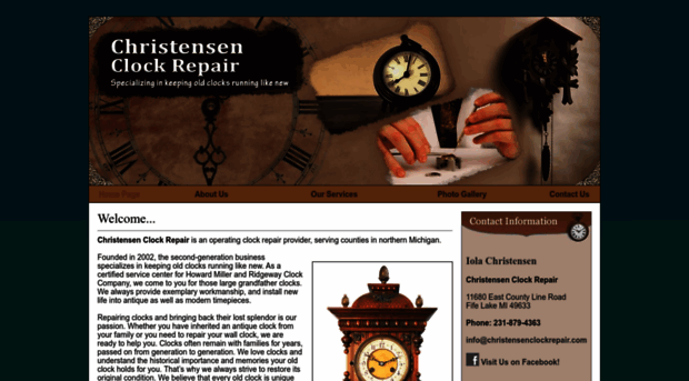 christensenclockrepair.com