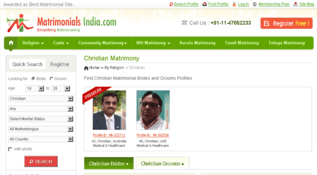 christian.matrimonialsindia.com