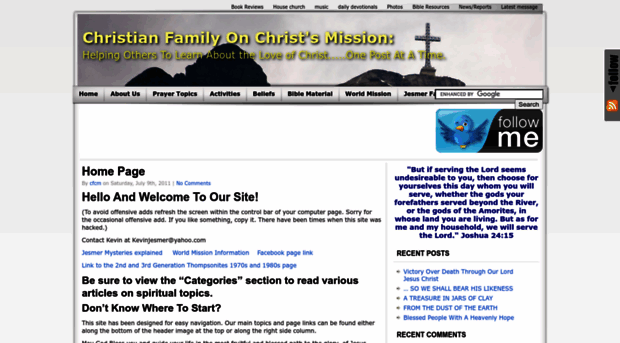 christianfamilyonchristsmission.com