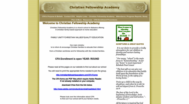 christianfellowshipacademy.org