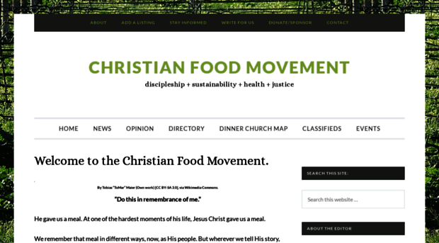 christianfoodmovement.org