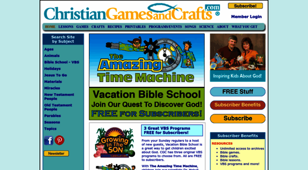 christiangamesandcrafts.com