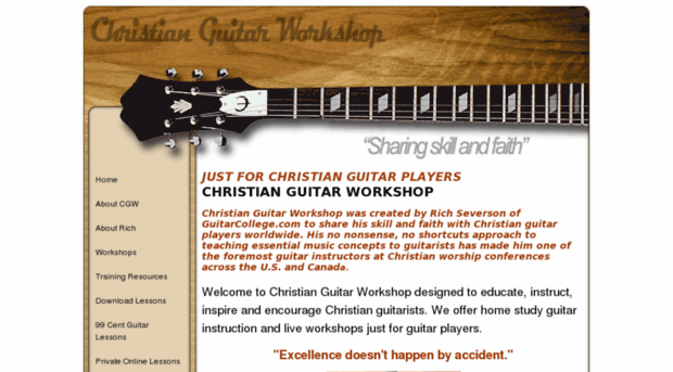 christianguitarworkshop.com