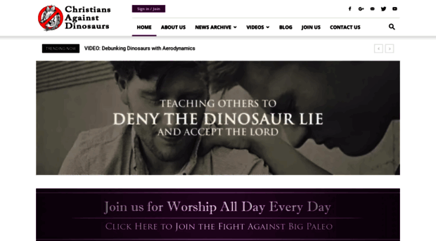 christiansagainstdinosaurs.com