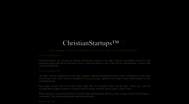christianstartups.com