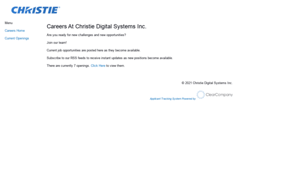 christiedigital.hrmdirect.com