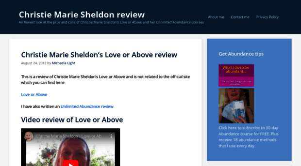 christiemariesheldonreview.org