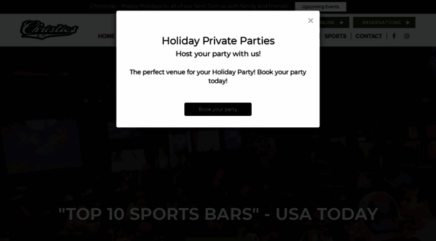 christiessportsbar.com