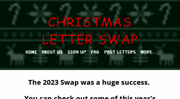 christmasletterswap.com