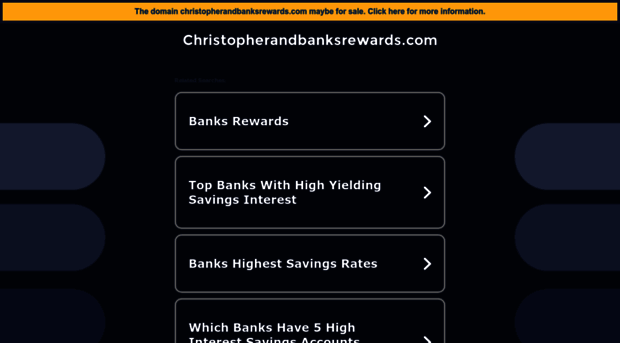 christopherandbanksrewards.com