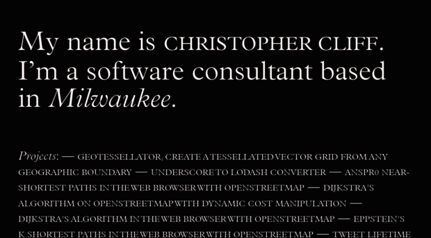 christophercliff.com