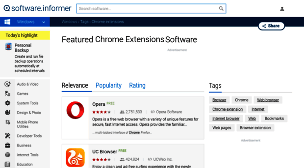 chrome-extensions1.software.informer.com