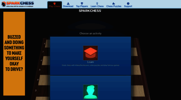 Chrome.sparkchess.com: SparkChess: Play chess online vs the