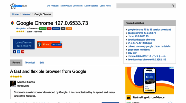 chrome.updatestar.com