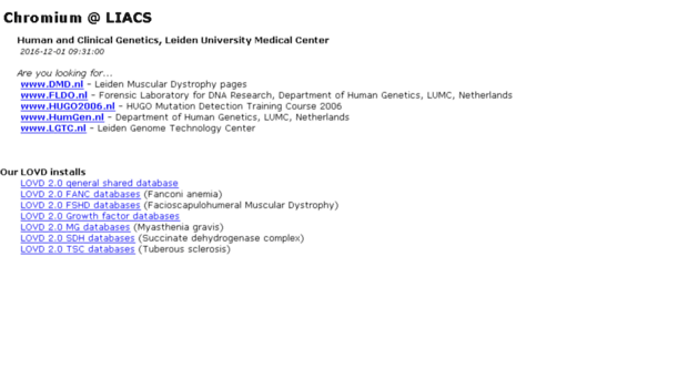 chromium.liacs.nl