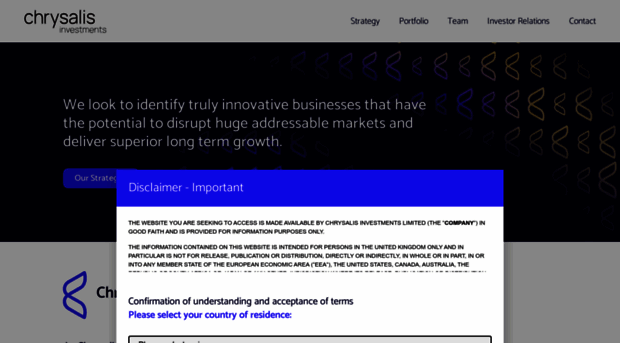 chrysalisinvestments.co.uk