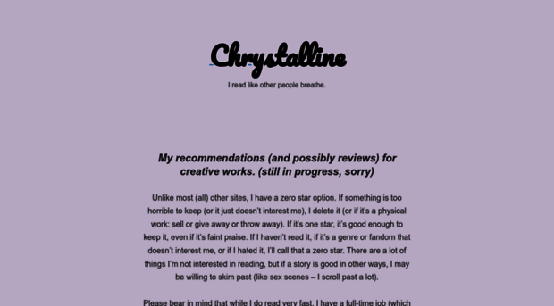 chrystalline.com