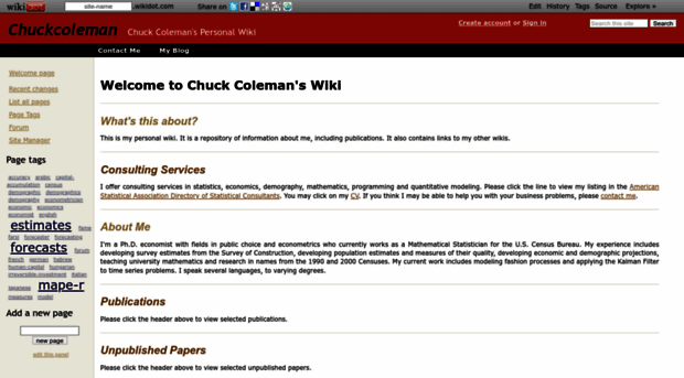 chuckcoleman.wikidot.com