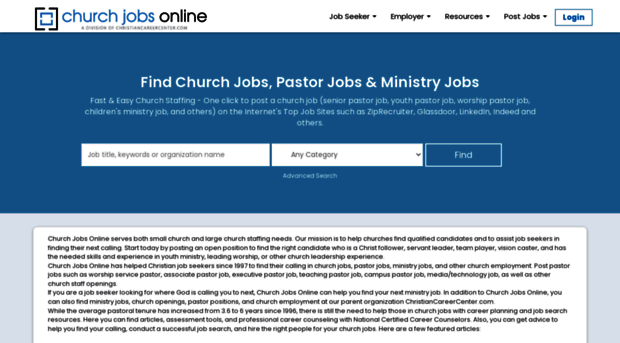 churchjobsonline.com