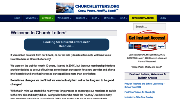 churchletters.net