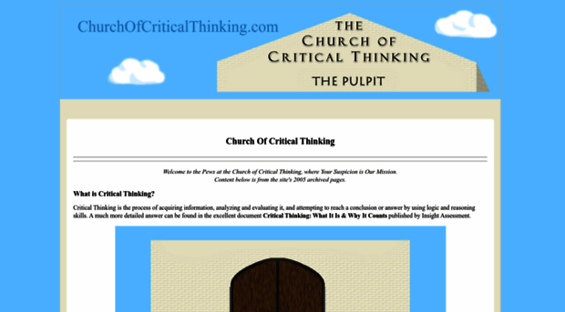 churchofcriticalthinking.com