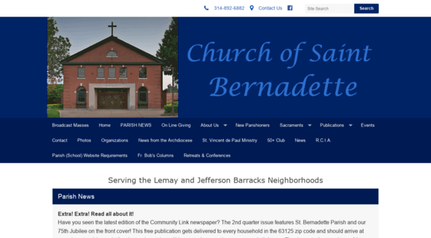 churchofsaintbernadette.org