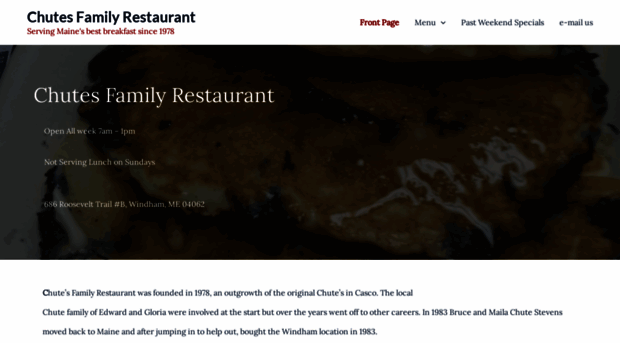 chutesfamilyrestaurant.com