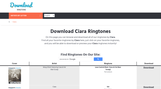 ciara.download-ringtone.com