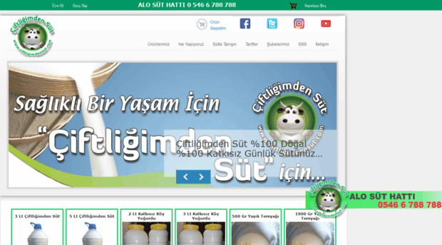 ciftligimdensut.com