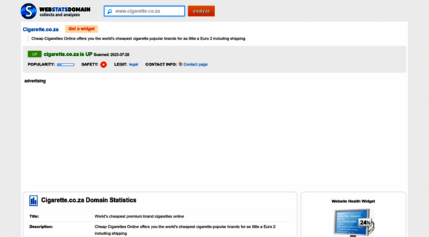 cigarette.co.za.webstatsdomain.org