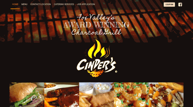 cinderscharcoalgrill.com