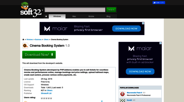 cinema-booking-system.soft32.com