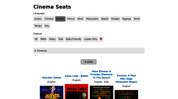 cinemaseats.net