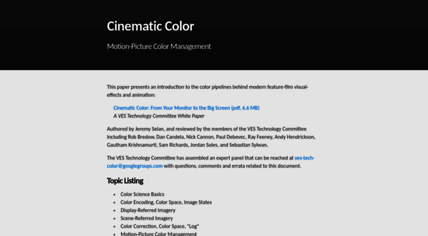 cinematiccolor.org