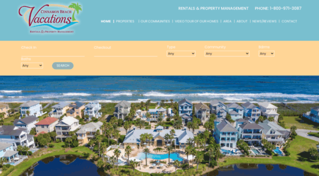 cinnamonbeachvacations.com