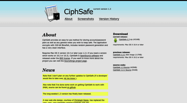 ciphsafe.sourceforge.net