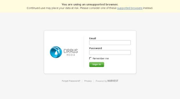 cirrusmedia.harvestapp.com