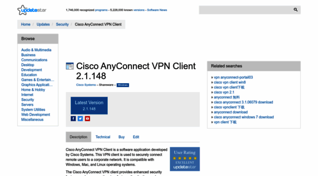 cisco-anyconnect-vpn-client.updatestar.com