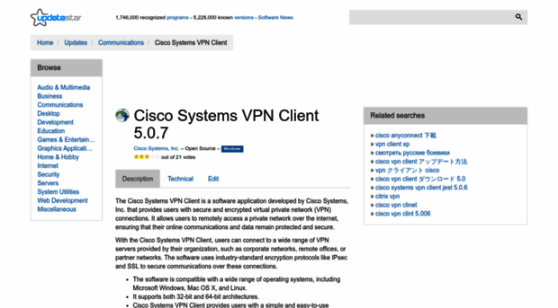 cisco-systems-vpn-client.updatestar.com