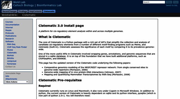 cistematic.caltech.edu